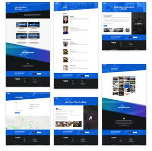 Performance United Website Design - Desktop Previews