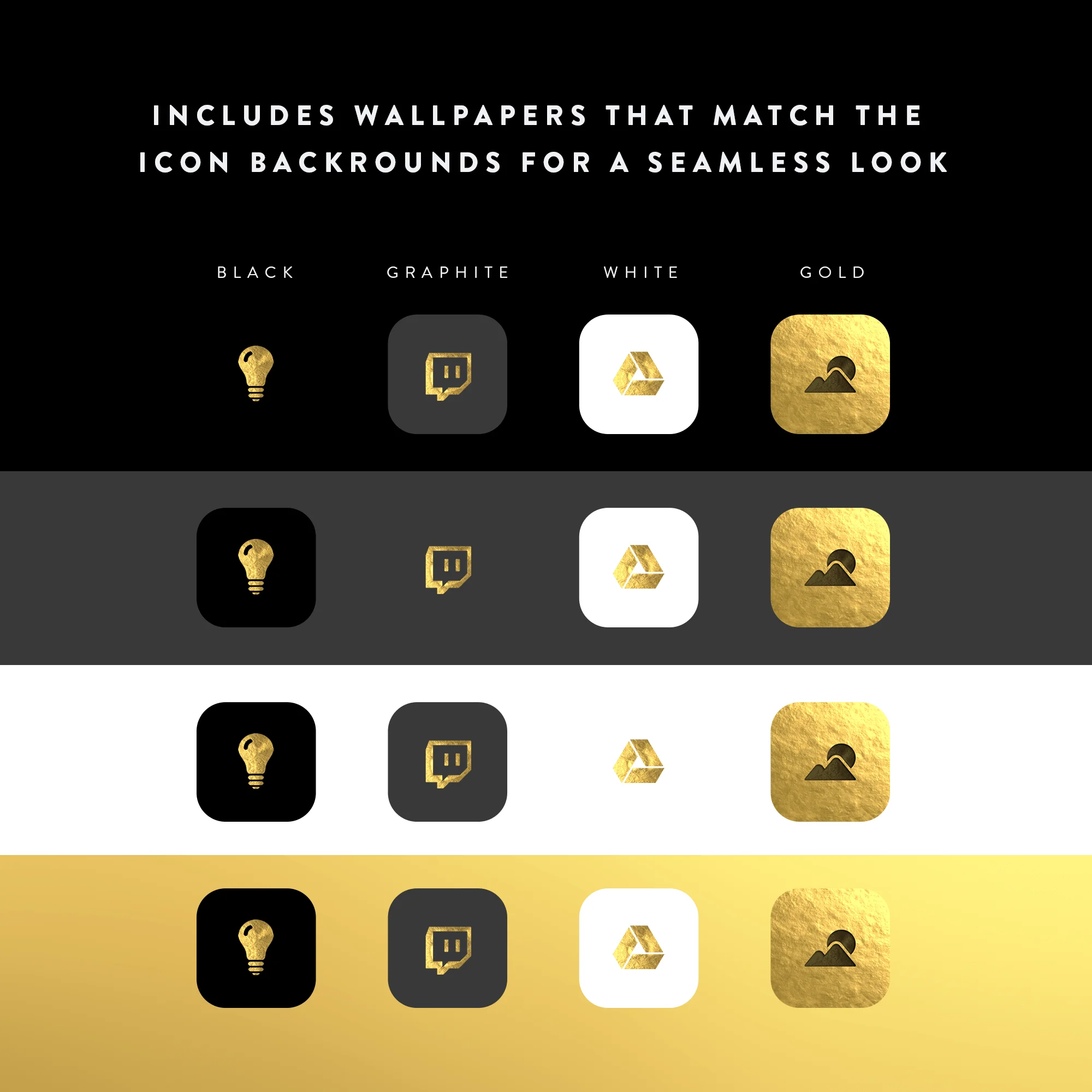 Gold Leaf - Icons for iPhone iOS MacOS & Windows - Image 10