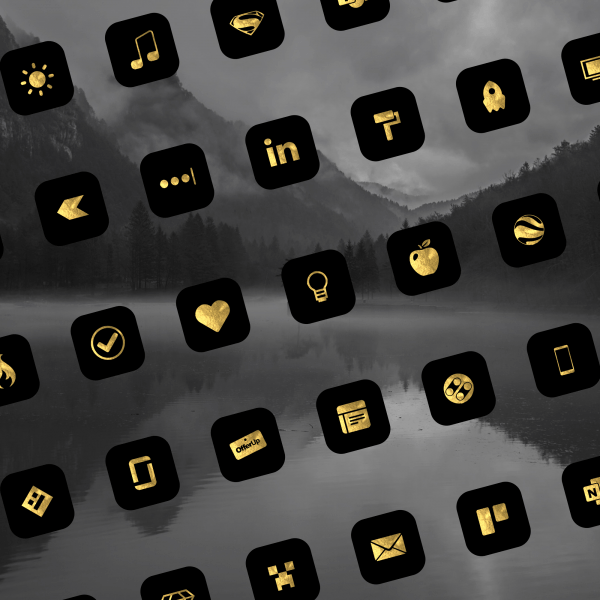 gold leaf ios icons