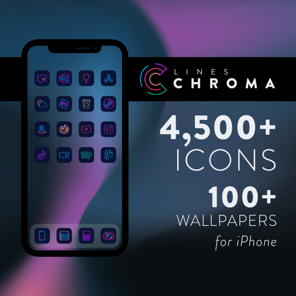 Lines Chroma - iOS icons