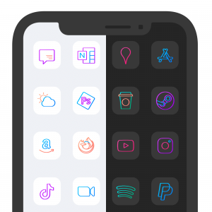 Lines Chroma - Icons for iPhone iOS macOS & Windows