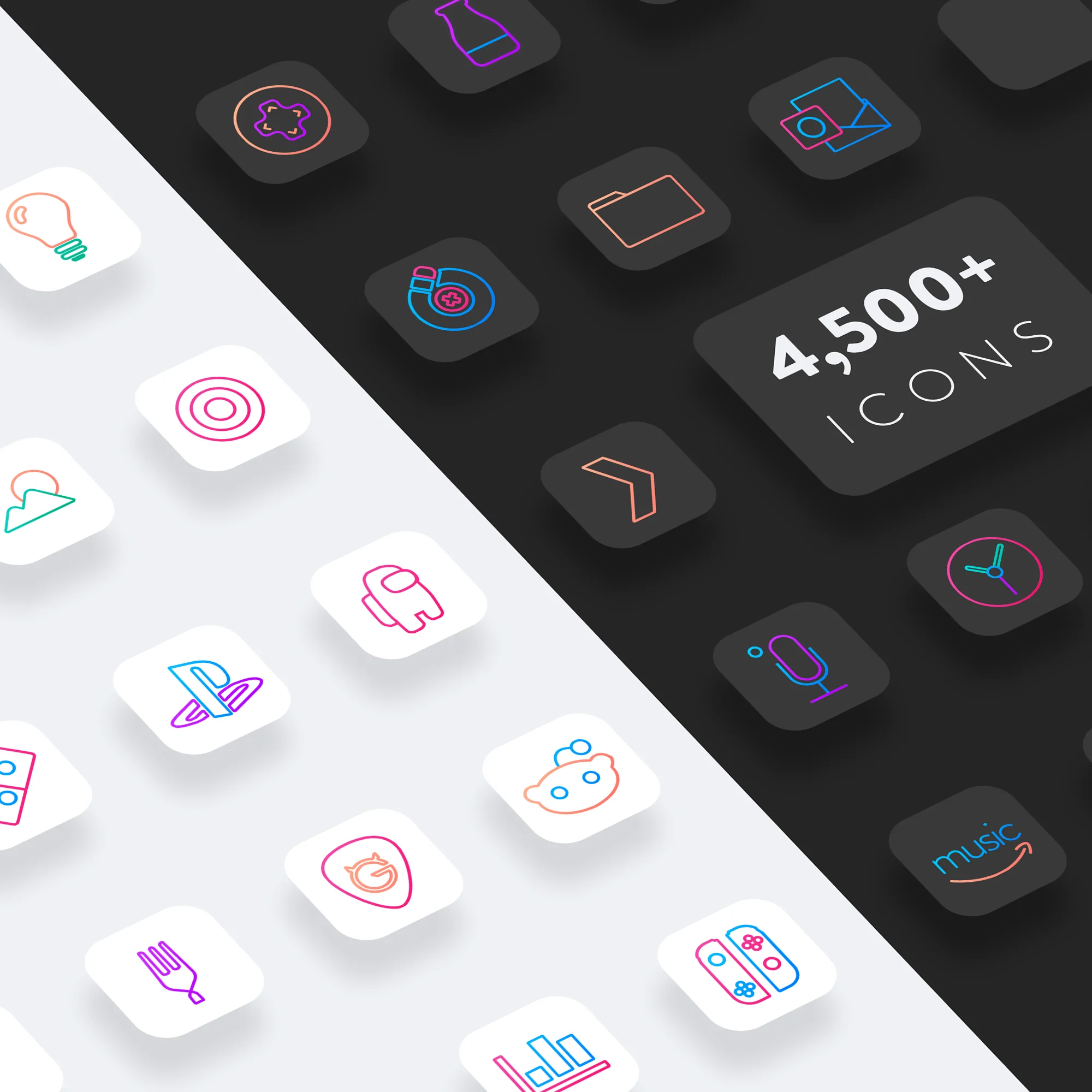 lines chroma ios icons dark and light