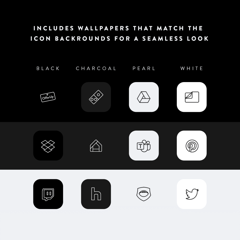 Lines - iOS 14 Minimalist Icons for iPhone - Nate Wren Design