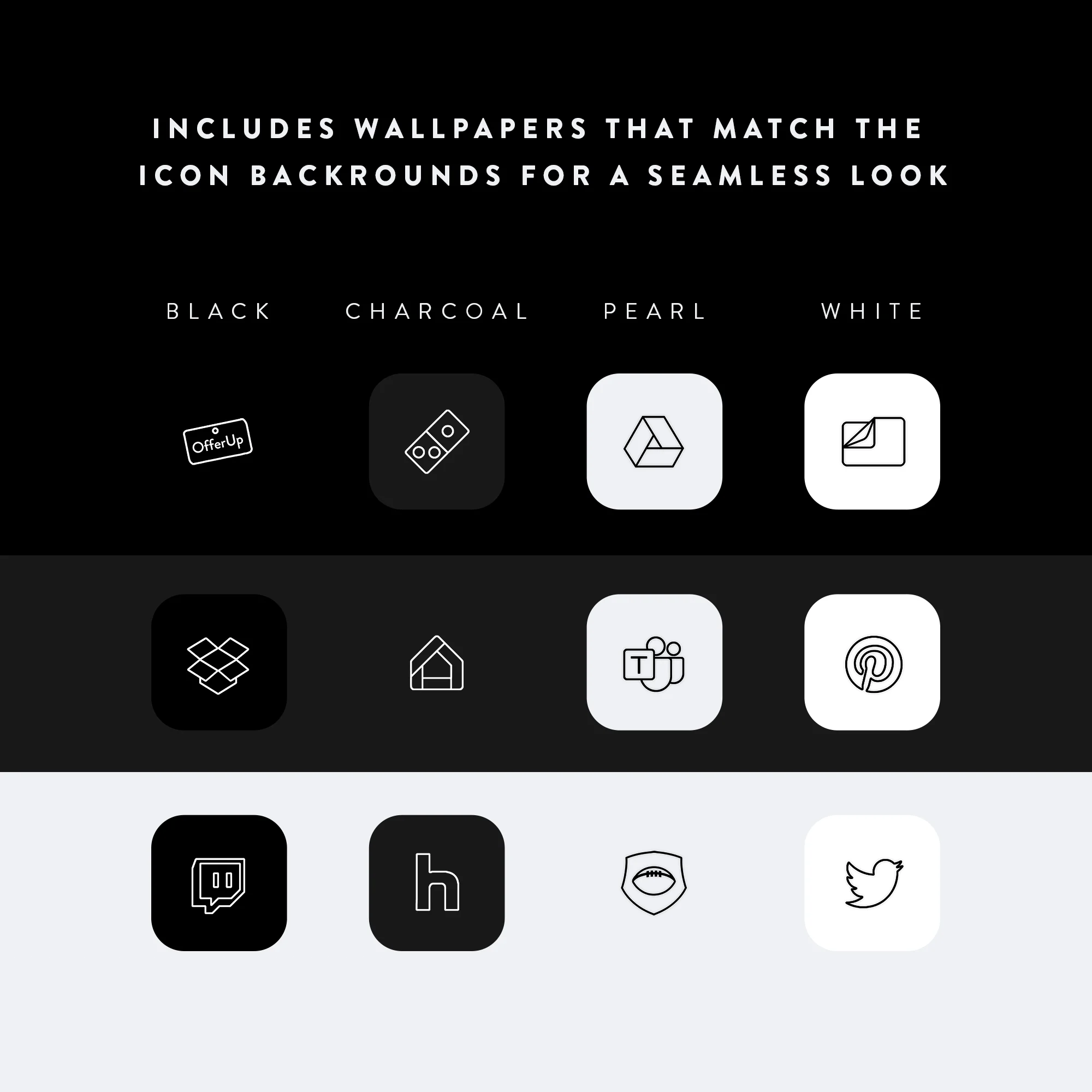 Lines iOS Icon backgrounds