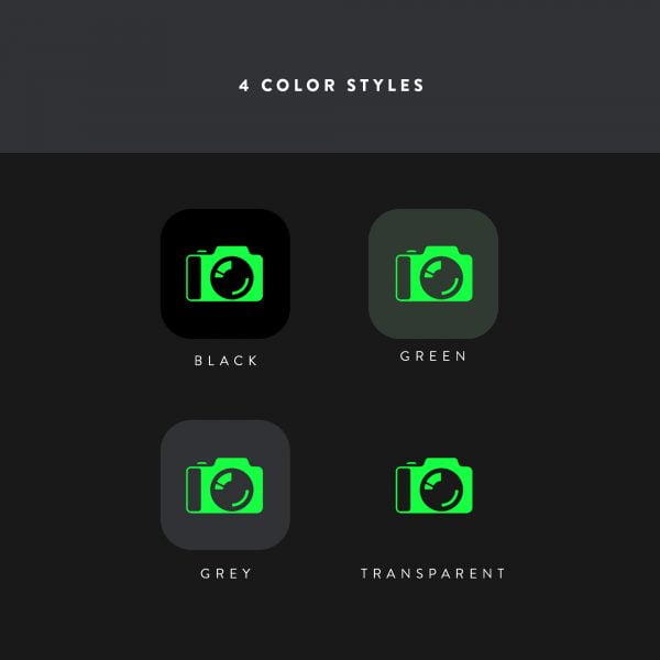 Terminal Green - iOS 14 Icons for iPhone - Nate Wren Design