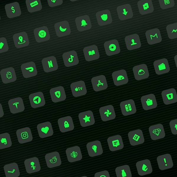terminal ios icons green bg