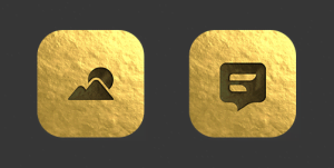 gold leaf ios gold background icons