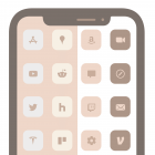 Glam - Neutral Matte Icons for iPhone iOS MacOS & Windows