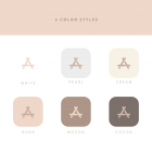 Glam - Neutral iPhone Icons