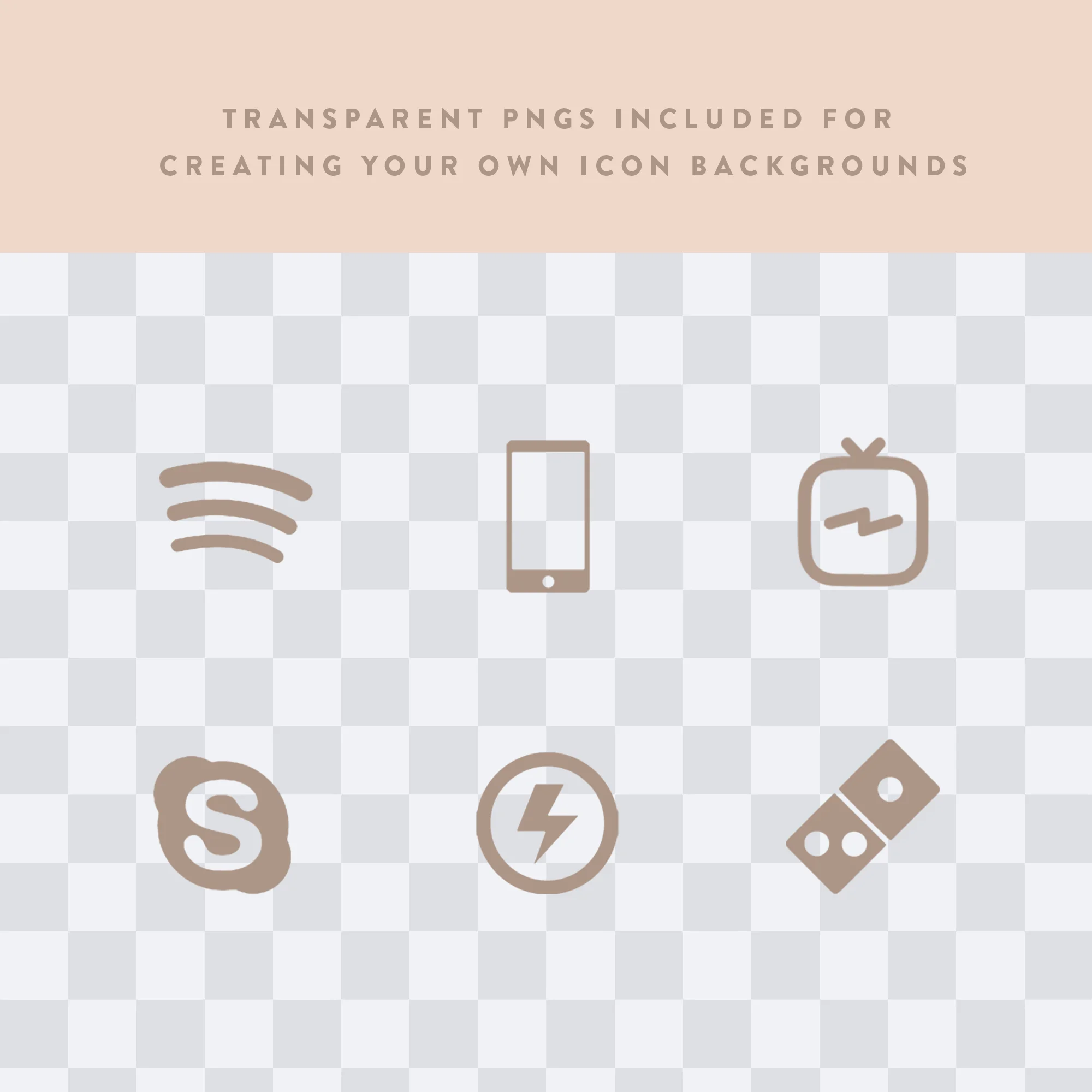 Glam - Neutral iPhone Icons