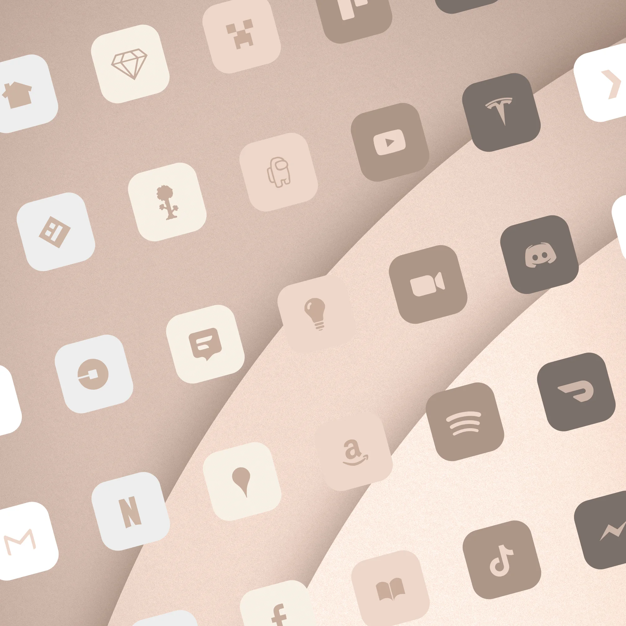 Glam - Neutral iPhone Icons