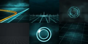 The Grid Neon iPhone wallpapers