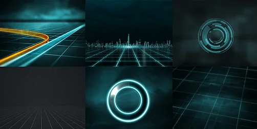 The Grid Neon iPhone wallpapers