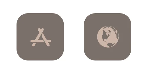 Glam - Neutral iPhone Icons