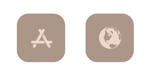Glam - Neutral iPhone Icons
