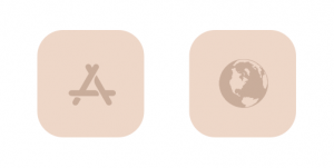 Glam - Neutral iPhone Icons