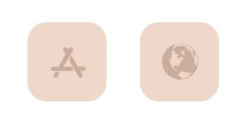 Glam - Neutral iPhone Icons