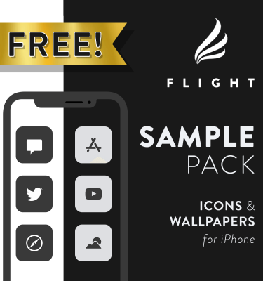 Flight iOS icon pack sample download