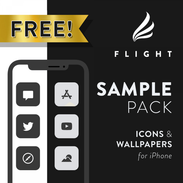 Flight iOS icon pack sample download