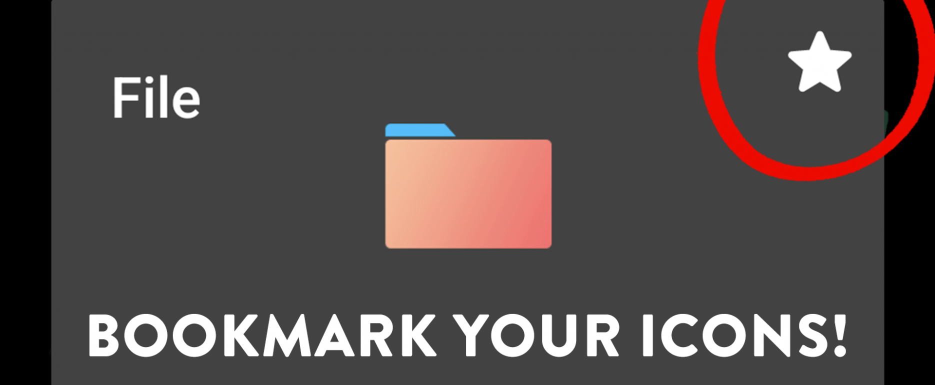 Bookmark your favorite icons on Android