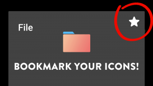 Bookmark your favorite icons on Android
