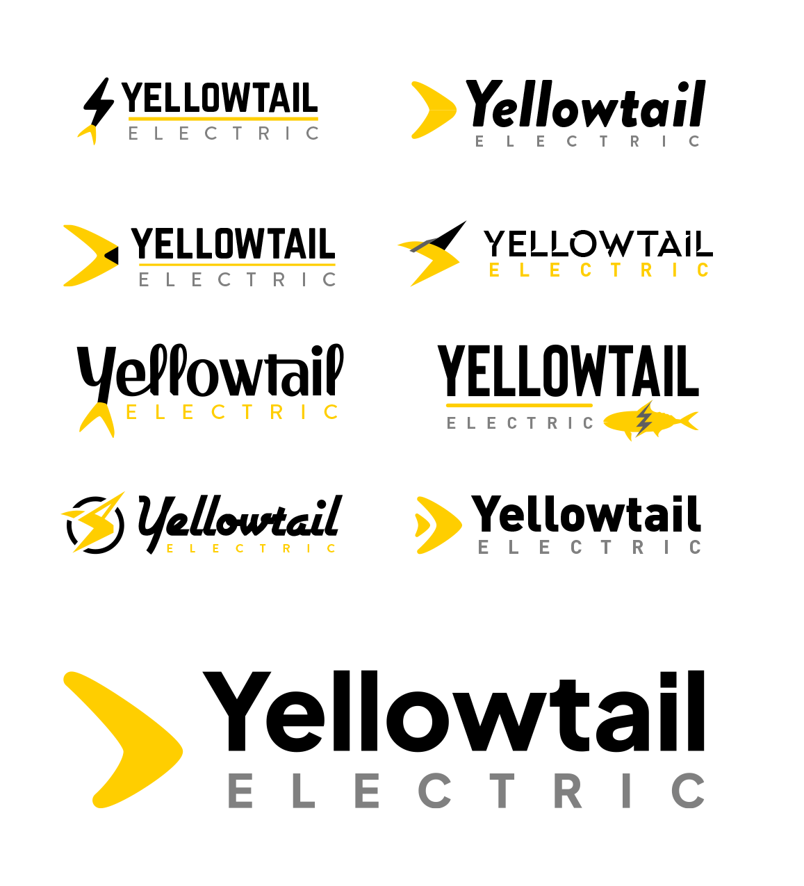 yellowtail logo concepts