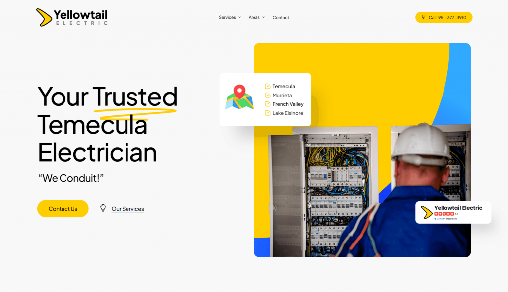yellowtail web design