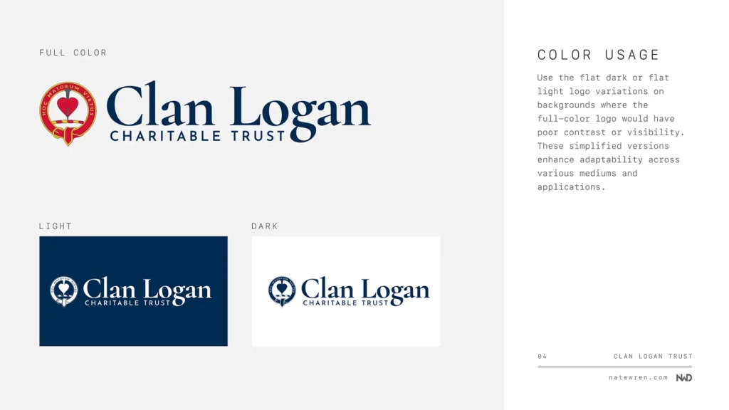 clan logan trust branding guide