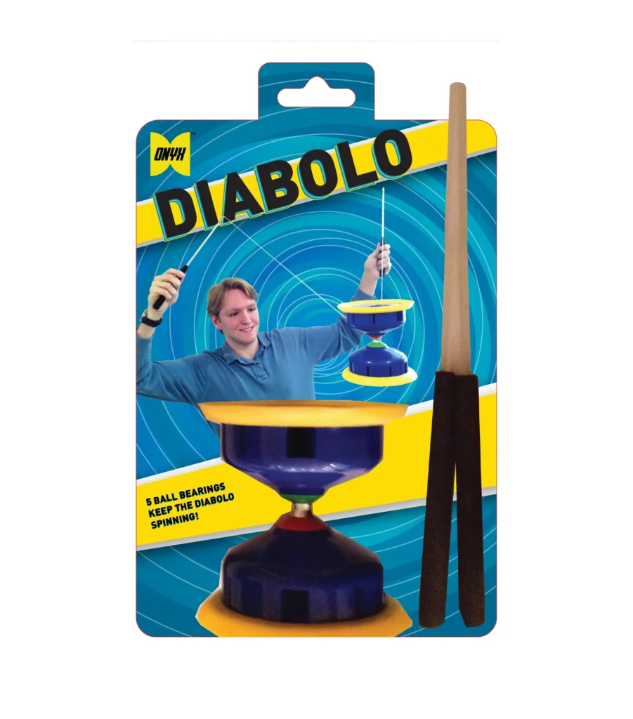 diabolo spin toy package design